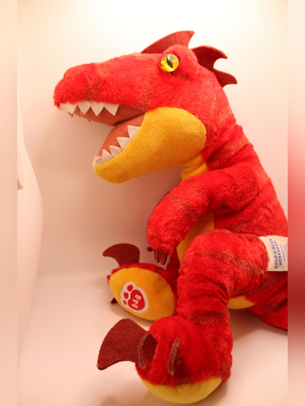 Build-A-Bear Red Raptor Plush - Picture 8 of 8